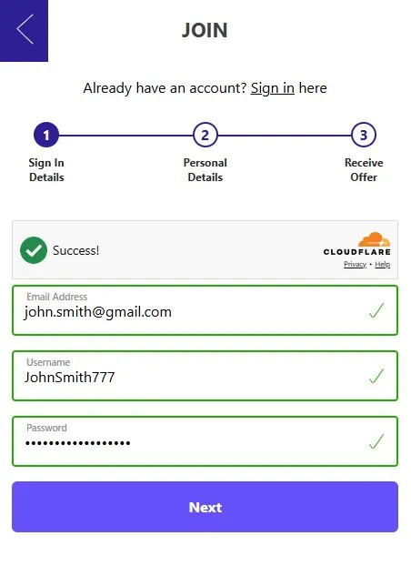 mecca games welcome bonus, sign up form