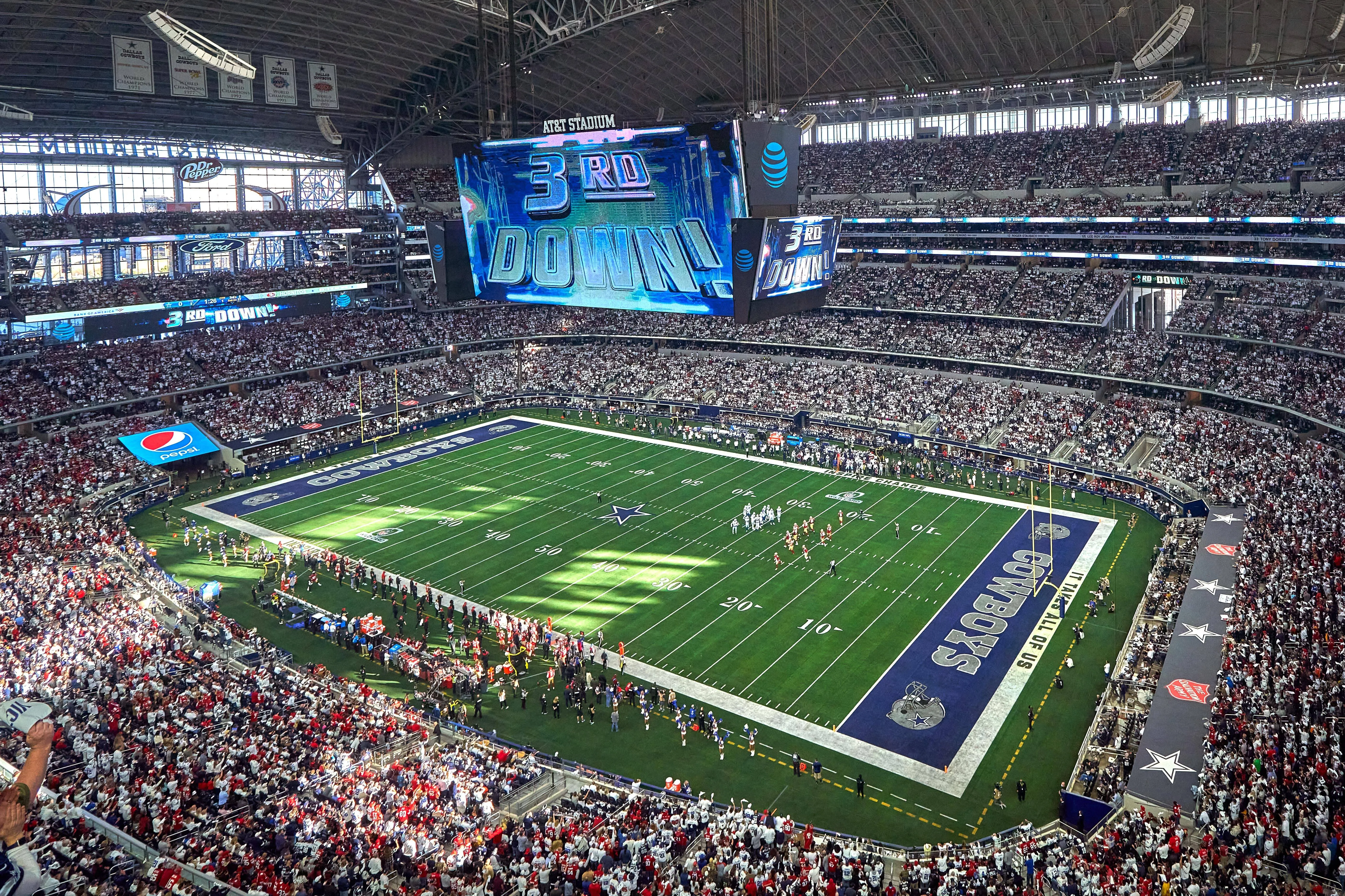 View inside AT&T Stadium