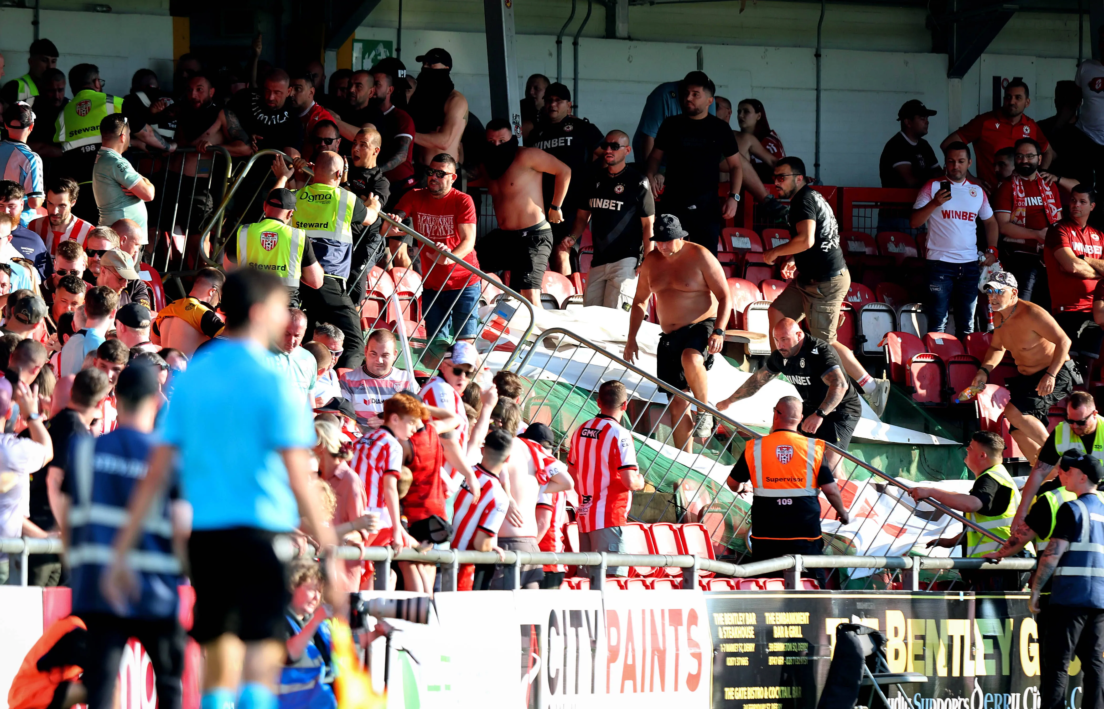 Conference League club hit with stadium ban by UEFA after &ldquo;aggressive and intimidatory behaviour&rdquo;