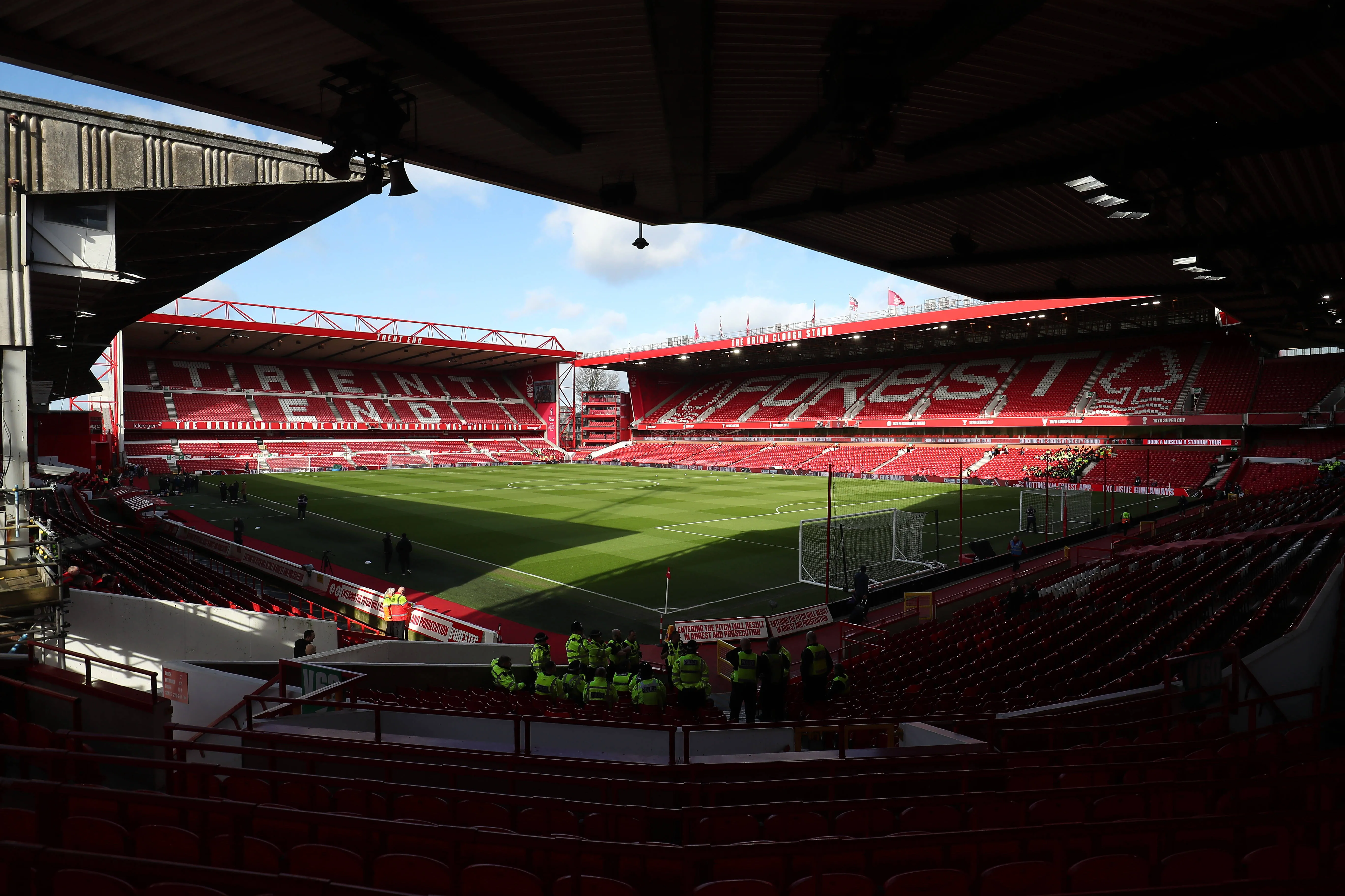 View inside the City Ground