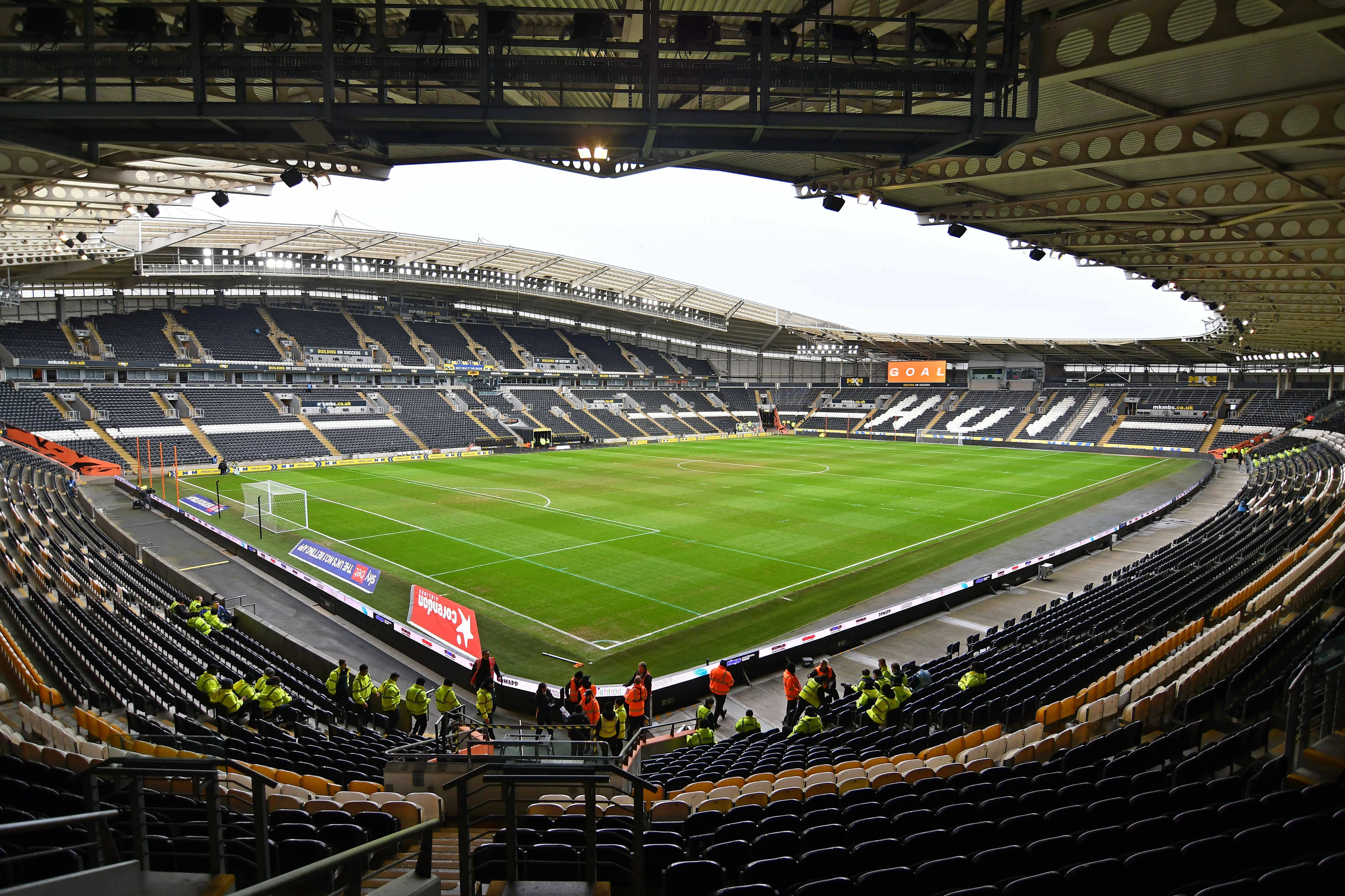 View inside the MKM Stadium 