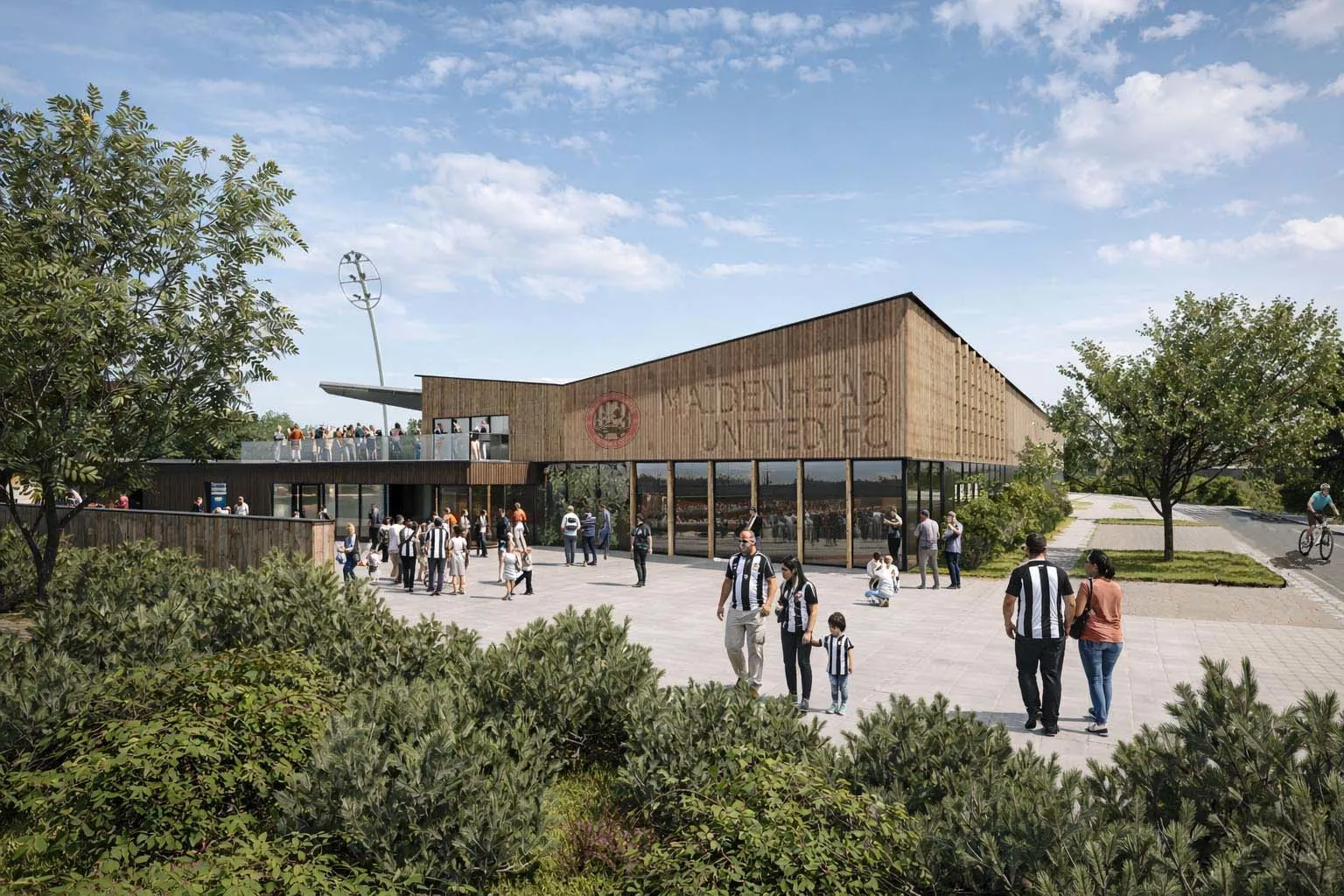 Concept image of new Maidenhead United stadium