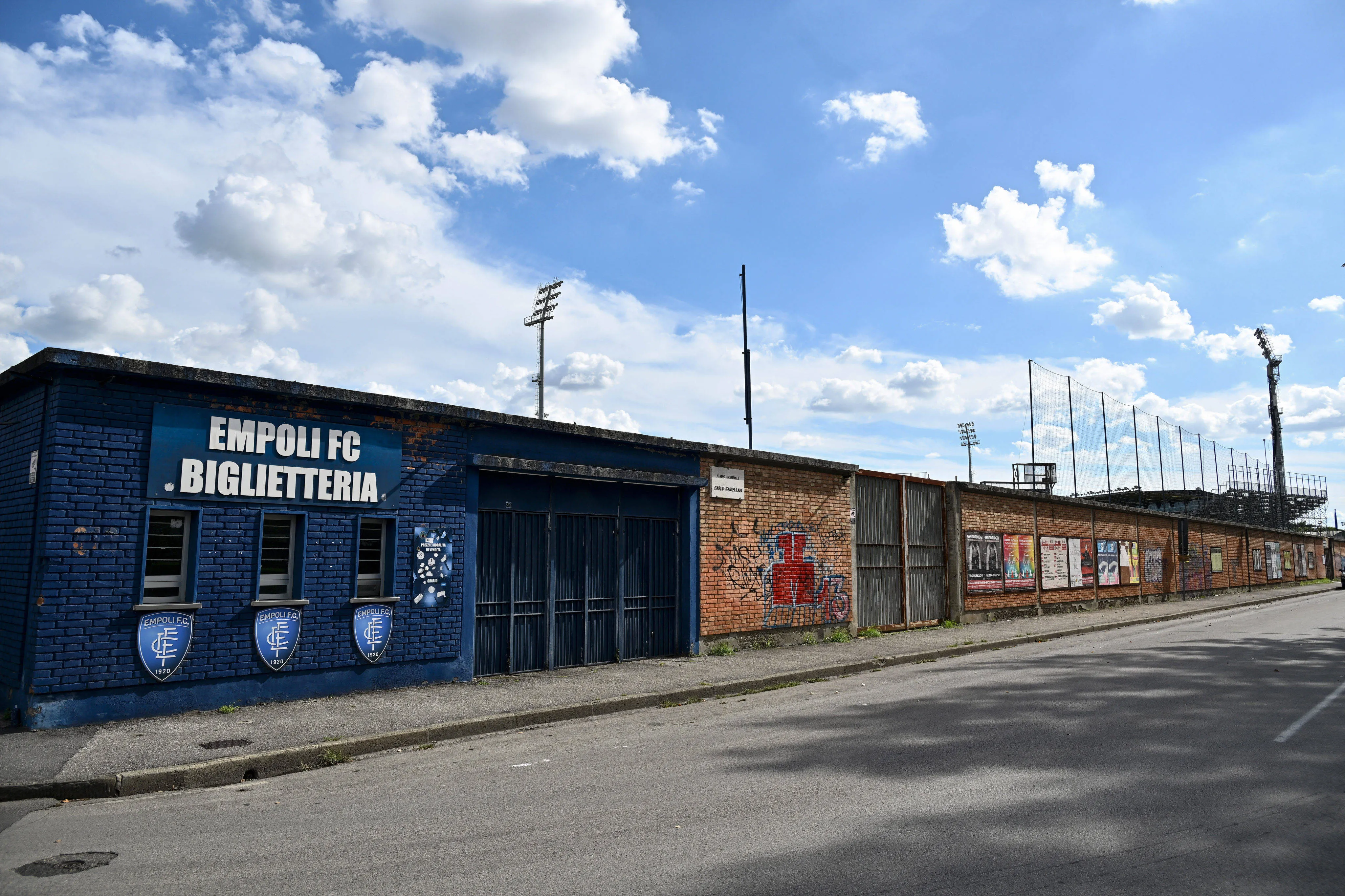 View outside the Carlo Castellani Computer Gross Arena in Empoli, Italy