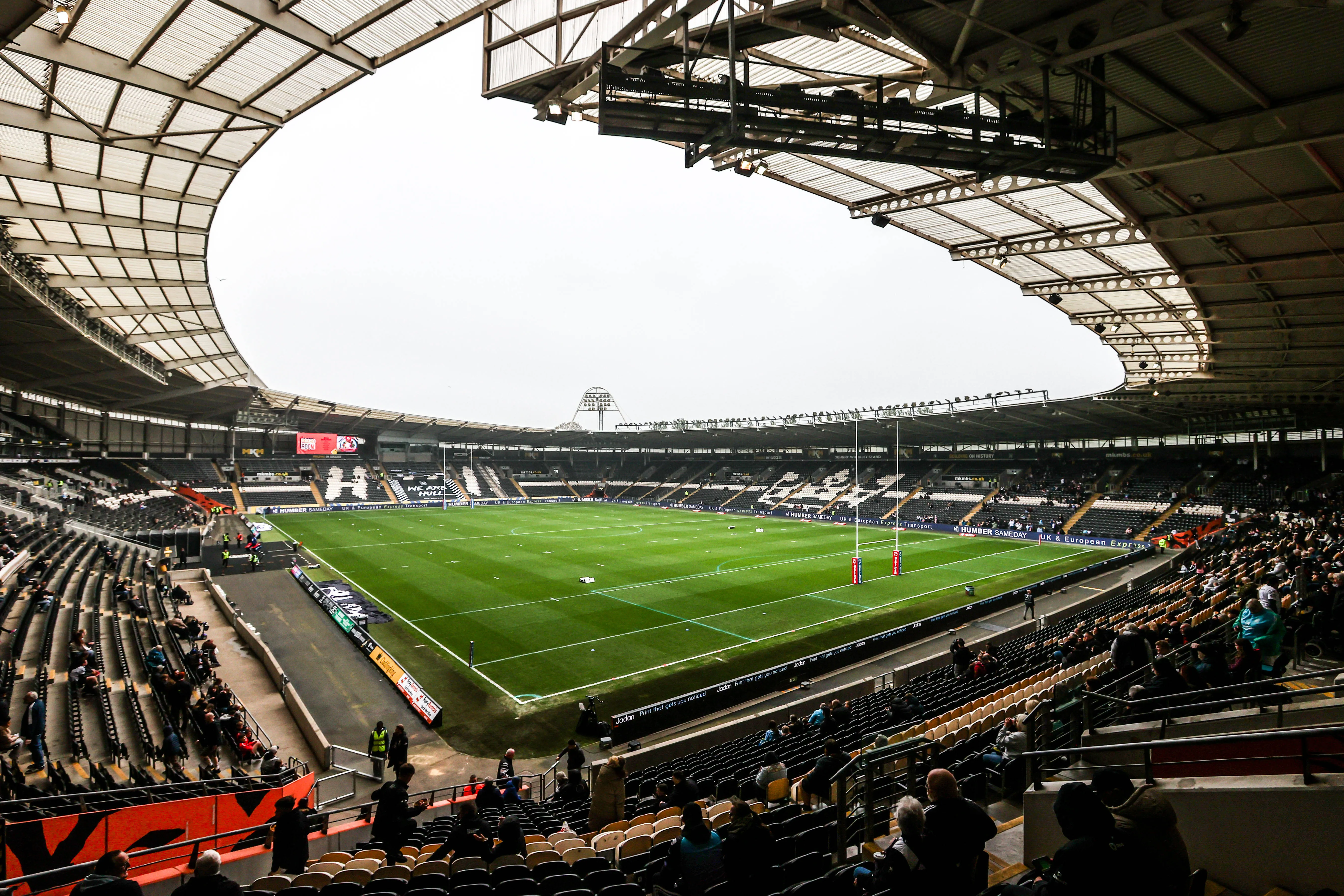 View inside the MKM Stadium ahead of Super League match between Hull FC vs Toulouse