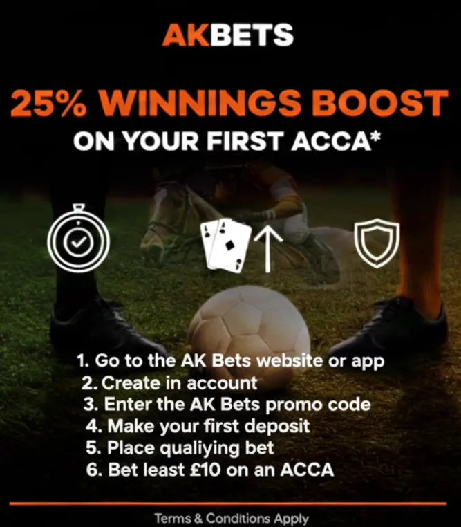 The AK Bets welcome bonus for sports