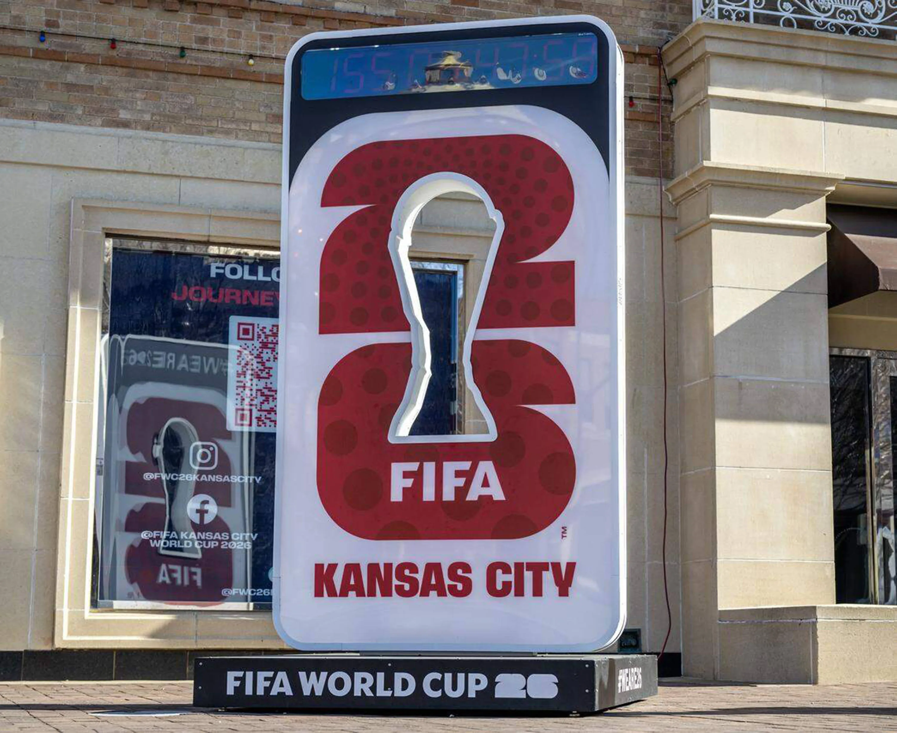 2026 World Cup sign in Kansas City