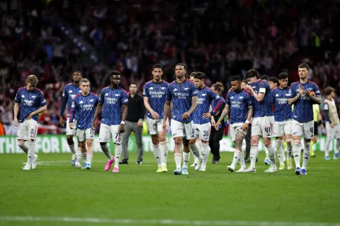 Watch as Arsenal fans mock Spurs on streets of Madrid before big Champions League semi-final clash