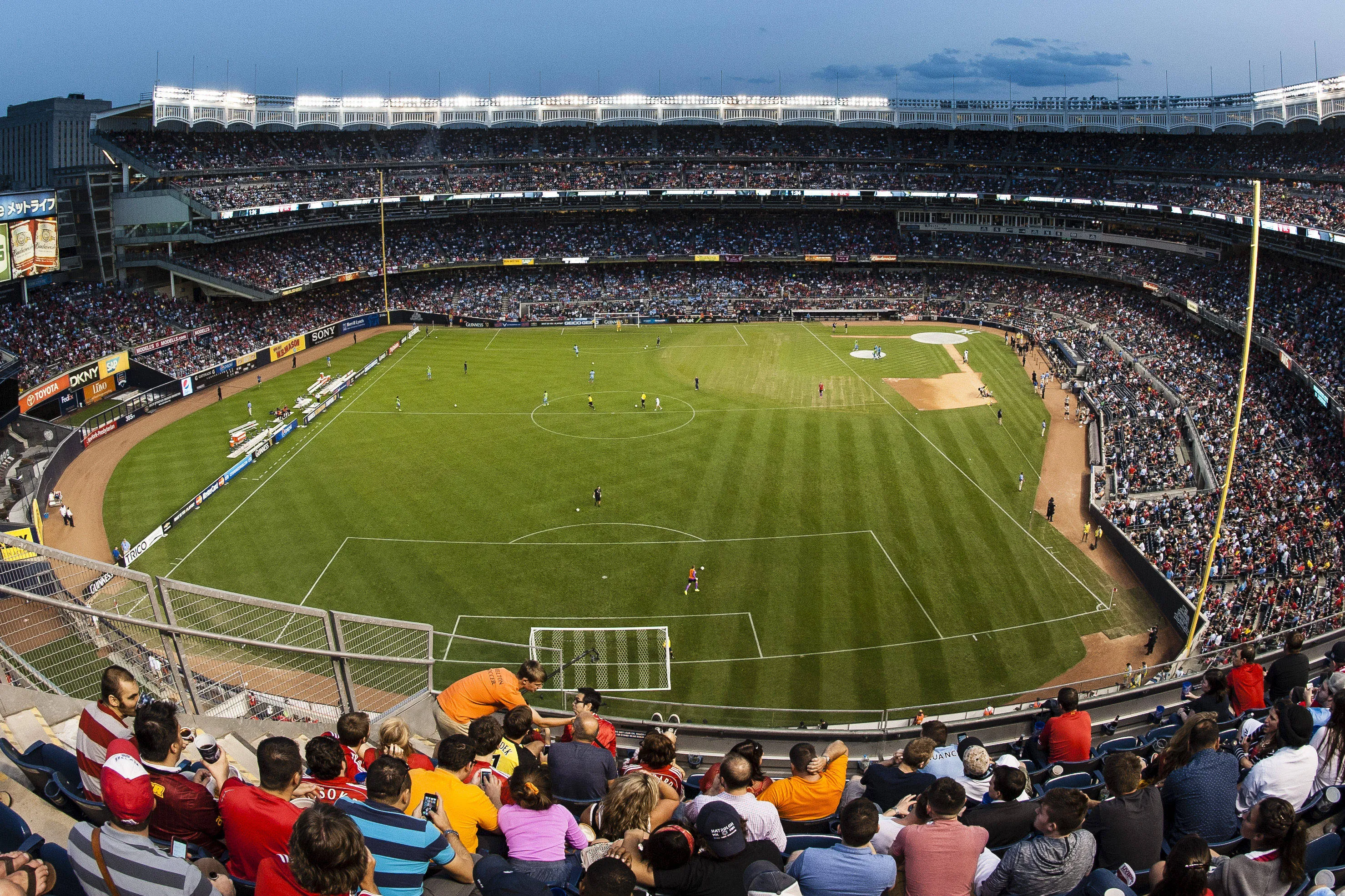 Iconic baseball venue Yankee Stadium has held several football games over the years and is home to New York City FC