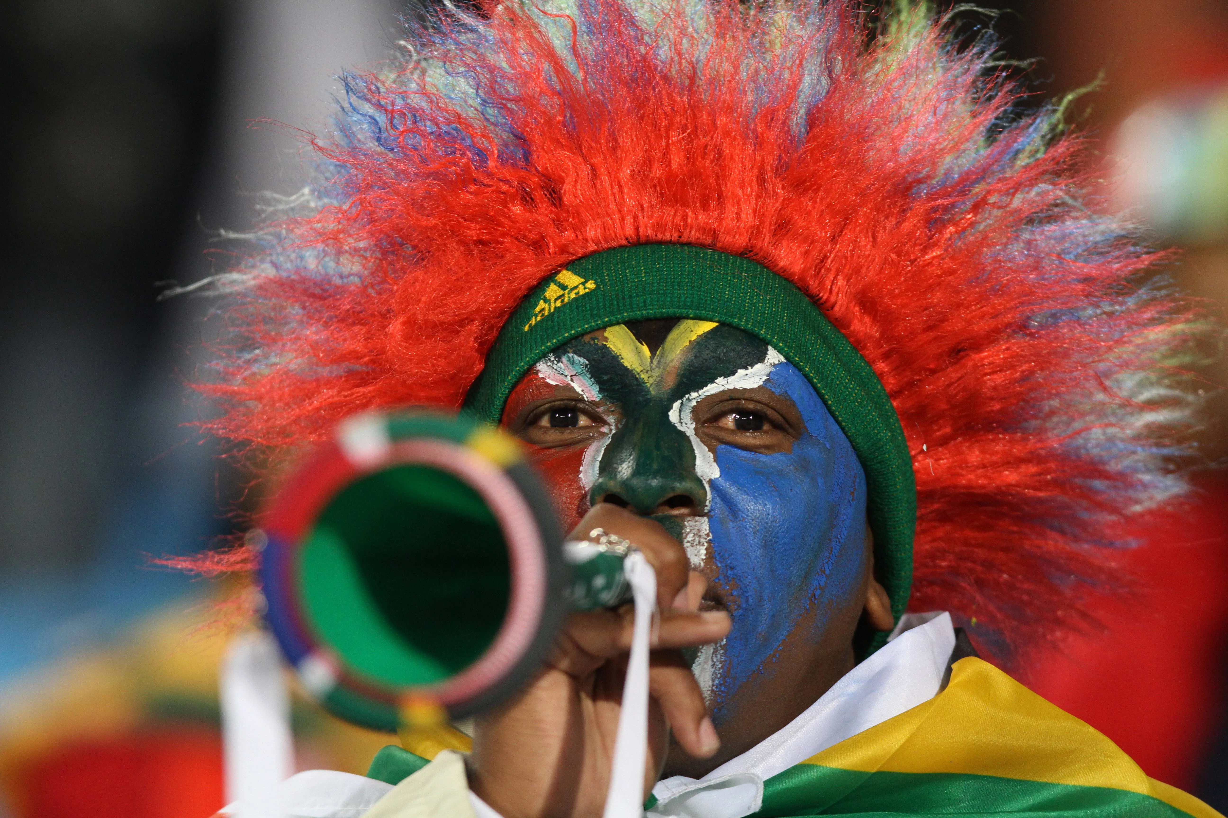 South Africa fan during 2010 World Cup