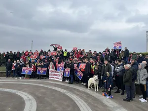 Morecambe fans protest about overdue sale