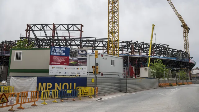 The Camp Nou renovation work