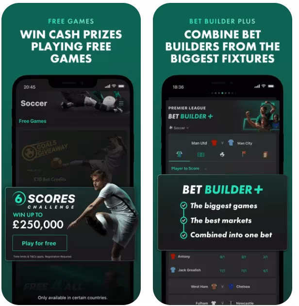 bet365 app for football betting UK