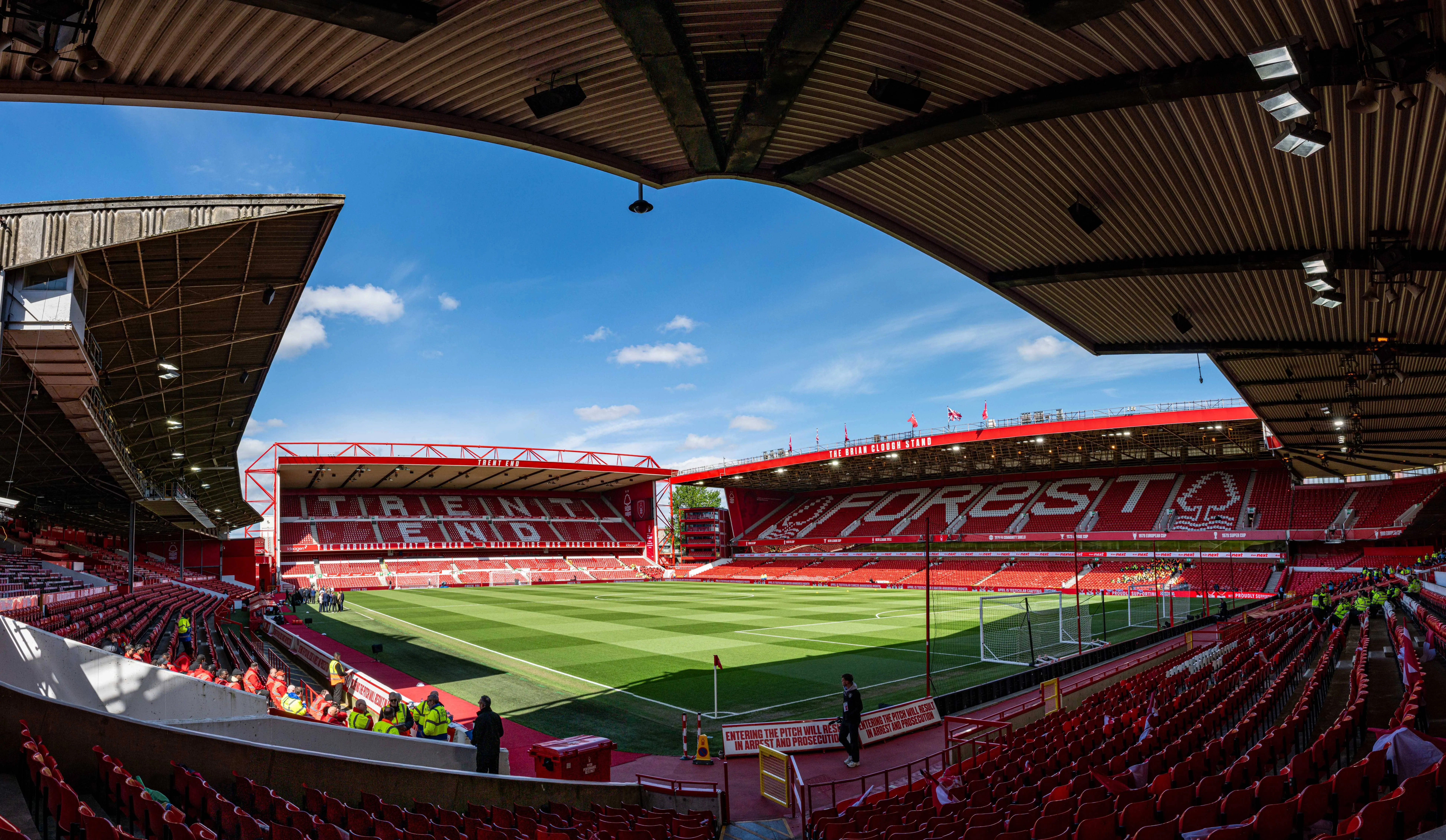 View inside the City Ground