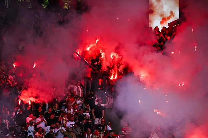 Royal Antwerp pyro display
