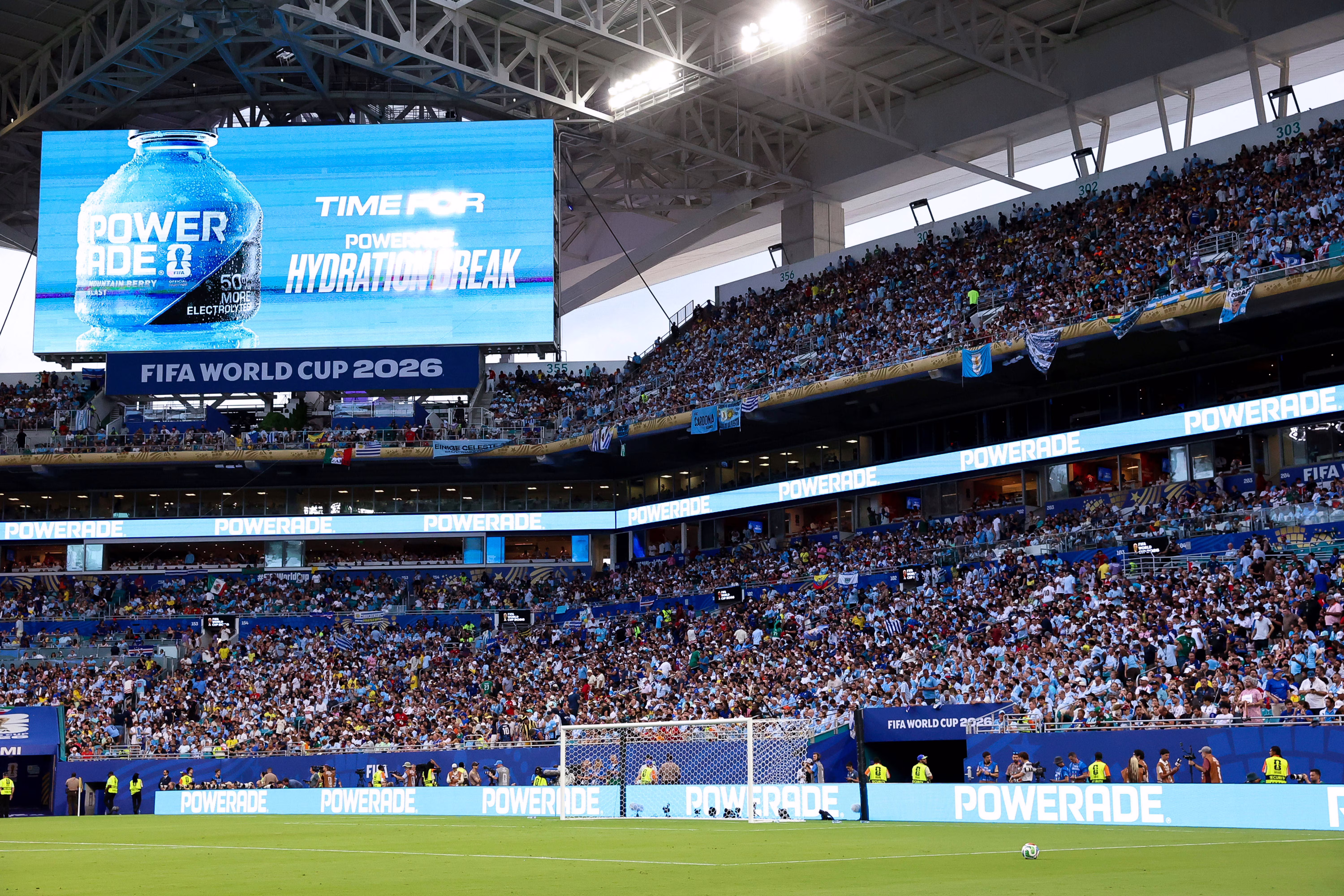 2026 World Cup hydration break at Miami Stadium