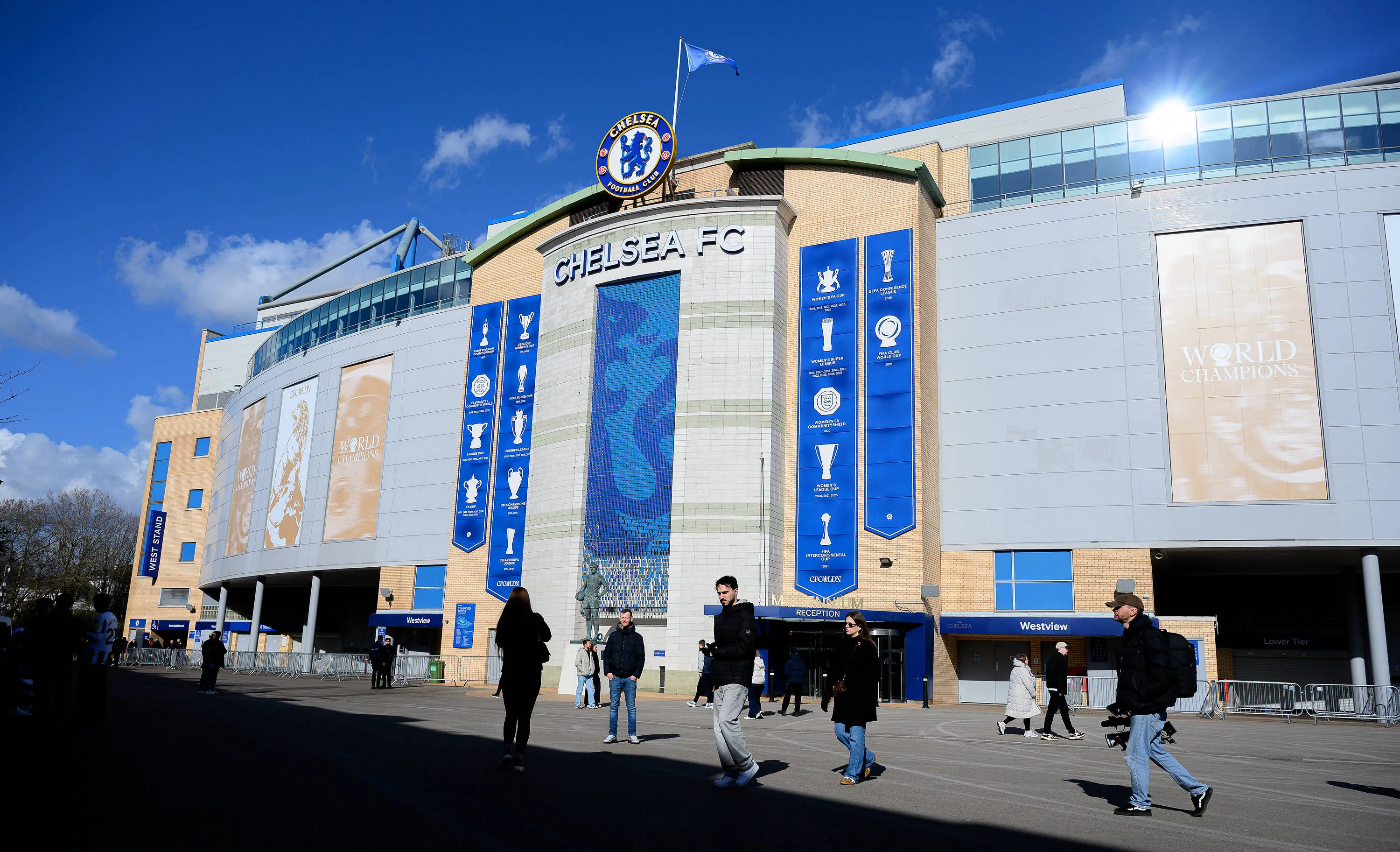 View outside Stamford Bridge