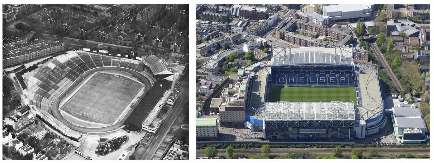 Stadiums then and now A look at how some famous grounds have evolved